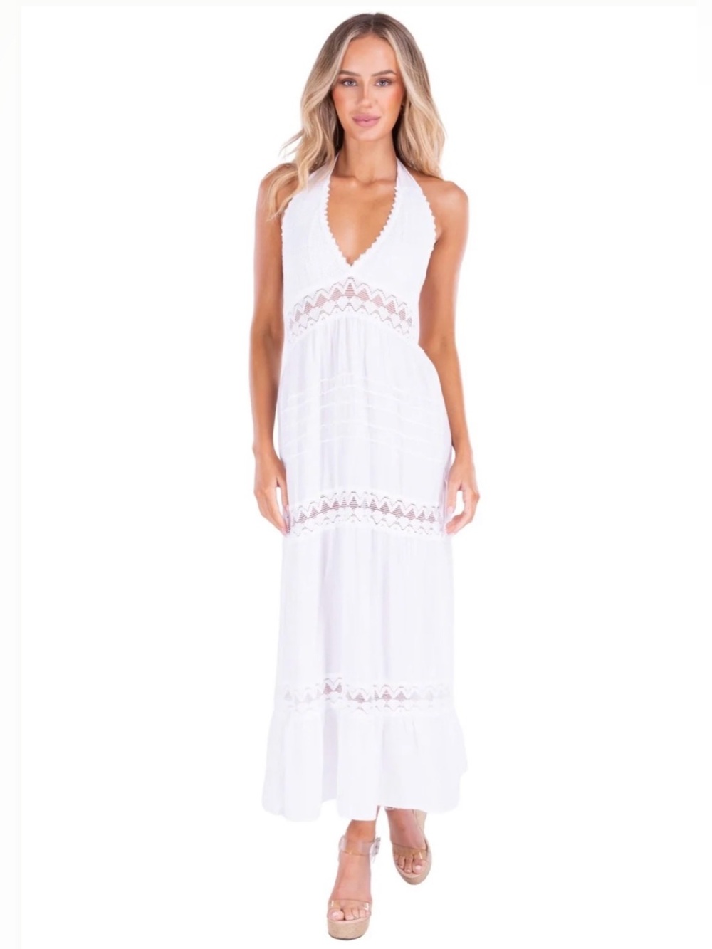 NWT Sea Spice Daphne Halter Maxi Dress SZ S